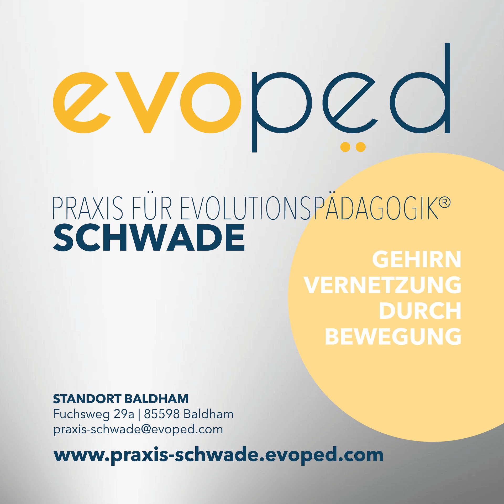 Praxisschild – Praxis Für Evolutionspädagogik® Schwade